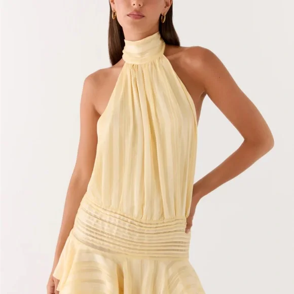 Peppermayo Backless Yellow Dress - Picture 2 of 3